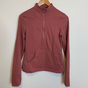 ZYIA Salmon Pocket 1/2 Zip Pullover